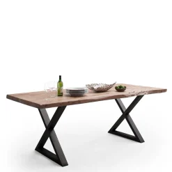 Wohnen Tische<Loft Designtisch mit Naturkante - Grandios