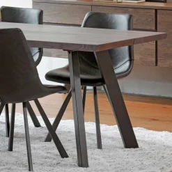 Wohnen Sitzgruppe<Loft Sitzgruppe für 6 Personen Namac mit Tisch in Eiche Rauchfarben (siebenteilig)