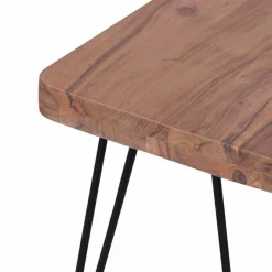 Wohnen Sitzbank<Loft Style Essbank mit Massivholz Akazie Lariona & Metall