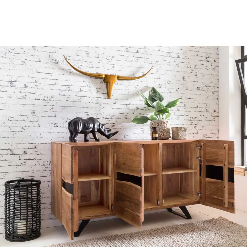 Wohnen Sideboards<Loft Style Sideboard Draguno aus Akazie massiv