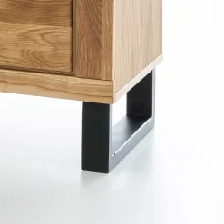 Wohnen Tv & Hifi-Möbel|Lowboards<Loft TV Kommode aus teilmassiver Wildeiche - Arello