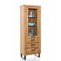 Wohnen Vitrinen<Loft Vitrine in Wildeiche teilmassiv - Arello