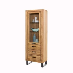 Wohnen Vitrinen<Loft Vitrine in Wildeiche teilmassiv - Arello
