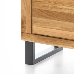 Wohnen Vitrinen<Loft Vitrinenschrank in teilmassiver Wildeiche - Arello