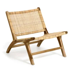 Wohnen Sessel<Lounge Stuhl aus Geflecht Rattan - Rimorio