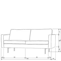 Wohnen Sofas<Loungecouch Adira in Cognac Braun