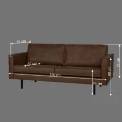 Wohnen Sofas<Loungecouch Adira in Cognac Braun