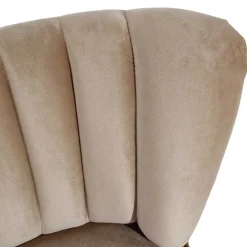Wohnen Sessel<Loungesessel in Beige und Buche Natur - Lianzo