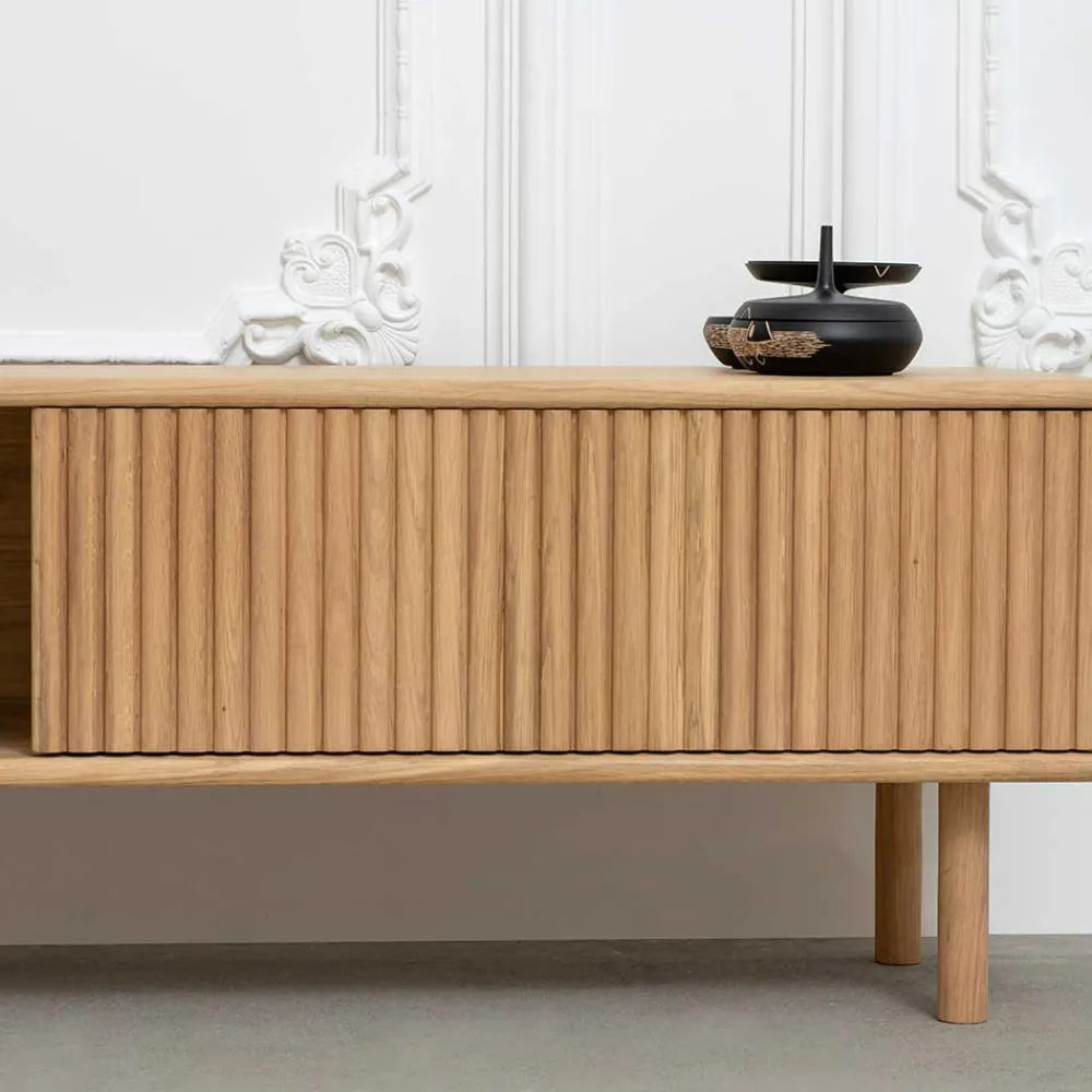 Wohnen Tv & Hifi-Möbel|Lowboards<Lowboard aus Eiche Massivholz geschliffen - Salottivo
