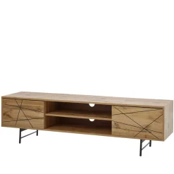 Wohnen Tv & Hifi-Möbel|Lowboards<Lowboard für den Fernseher mit zwei Gerätefächern - Senba