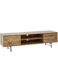Wohnen Tv & Hifi-Möbel|Lowboards<Lowboard für den Fernseher mit zwei Gerätefächern - Senba