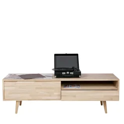 Wohnen Tv & Hifi-Möbel|Lowboards<Lowboard Grazy aus Eiche teilmassiv