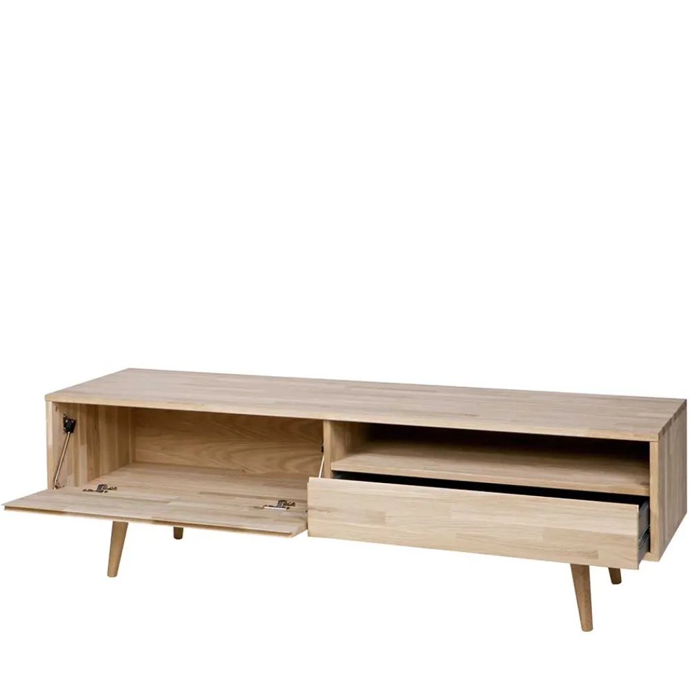 Wohnen Tv & Hifi-Möbel|Lowboards<Lowboard Grazy aus Eiche teilmassiv