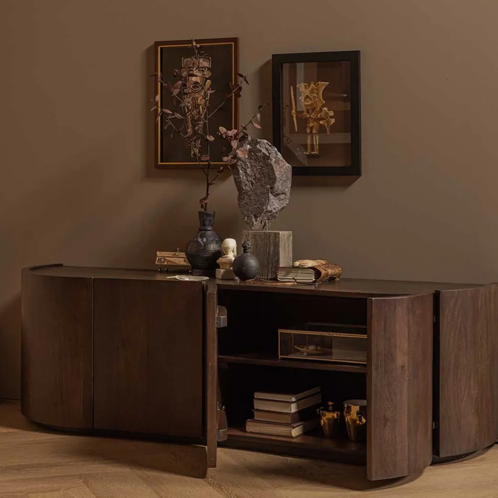 Wohnen Tv & Hifi-Möbel|Lowboards<Lowboard in Walnuss Braun - Varras