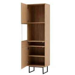 Wohnen Wohnwände<Lowboard und Vitrine Set - Jaskin (zweiteilig)