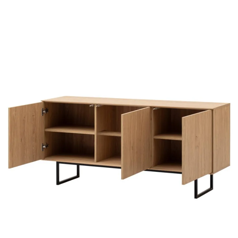 Wohnen Wohnwände<Lowboard und Vitrine Set - Jaskin (zweiteilig)