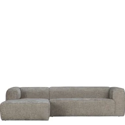 Wohnen Sofas<L-Sofa aus Stoff in Beigegrau - Babro