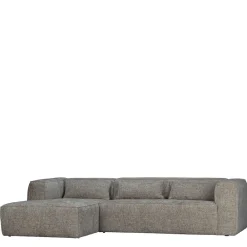 Wohnen Sofas<L-Sofa aus Stoff in Beigegrau - Babro