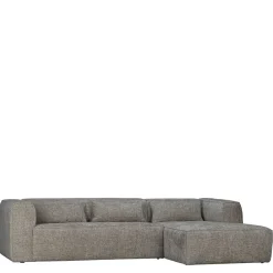 Wohnen Sofas<L-Sofa aus Stoff in Beigegrau - Babro