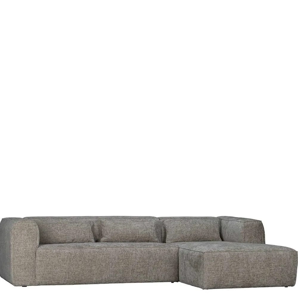 Wohnen Sofas<L-Sofa aus Stoff in Beigegrau - Babro