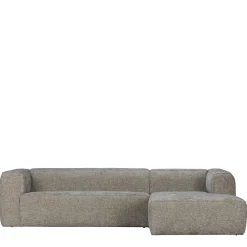 Wohnen Sofas<L-Sofa aus Stoff in Beigegrau - Babro