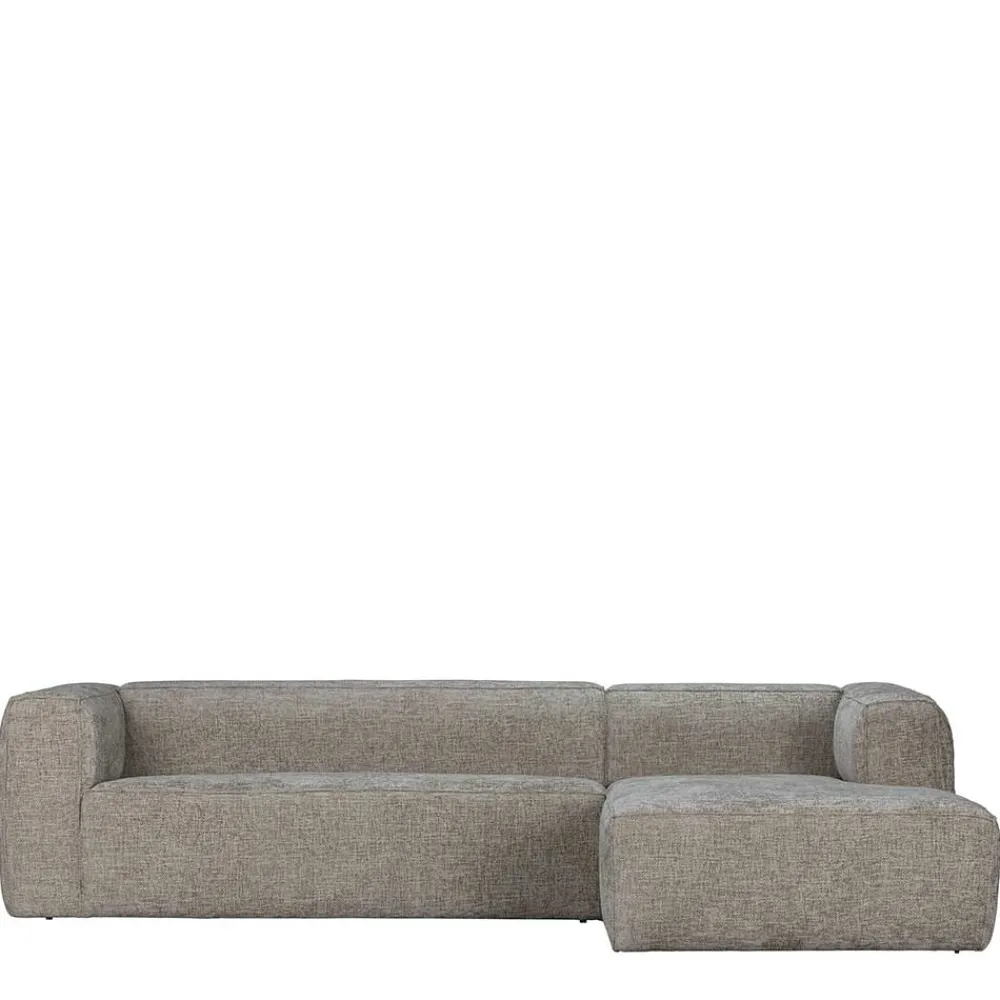 Wohnen Sofas<L-Sofa aus Stoff in Beigegrau - Babro