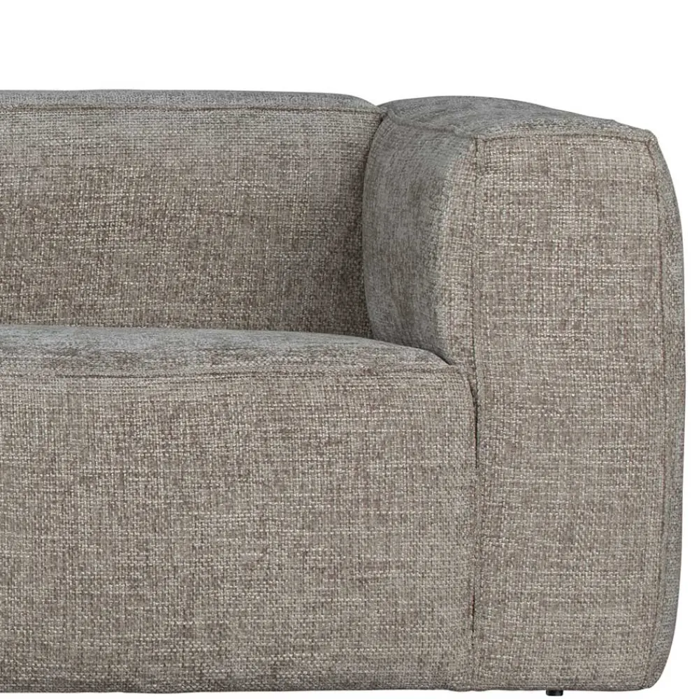 Wohnen Sofas<L-Sofa aus Stoff in Beigegrau - Babro
