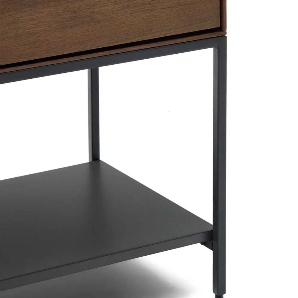 Wohnen Vitrinen<Luftiges Highboard in Nussbaumfarben - Milena