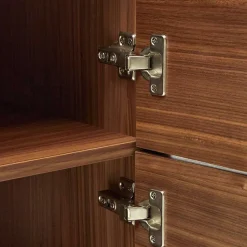 Wohnen Vitrinen<Luftiges Highboard in Nussbaumfarben - Milena