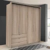 Wohnen Kleiderschränke|Schränke<2m breiter Gleittüren-Schrank mit drei Schubladen - Zayun