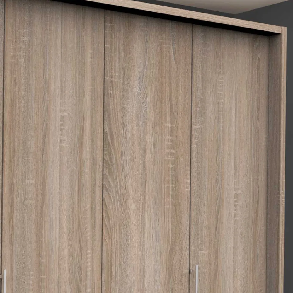 Wohnen Kleiderschränke|Schränke<2m breiter Gleittüren-Schrank mit drei Schubladen - Zayun