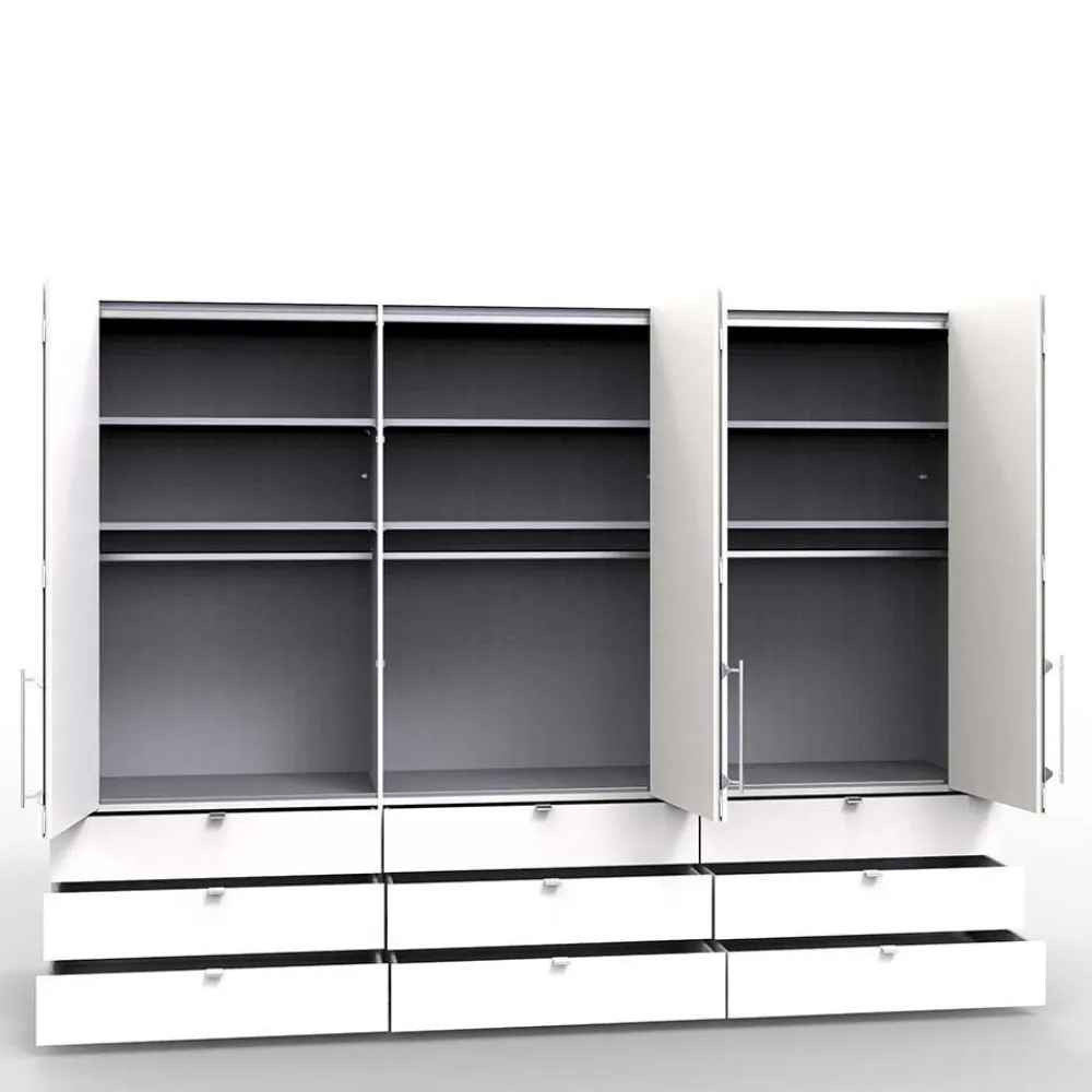 Wohnen Kleiderschränke<3m Kleiderschrank mit 9 Schubladen Selbsteinzug - Bosays