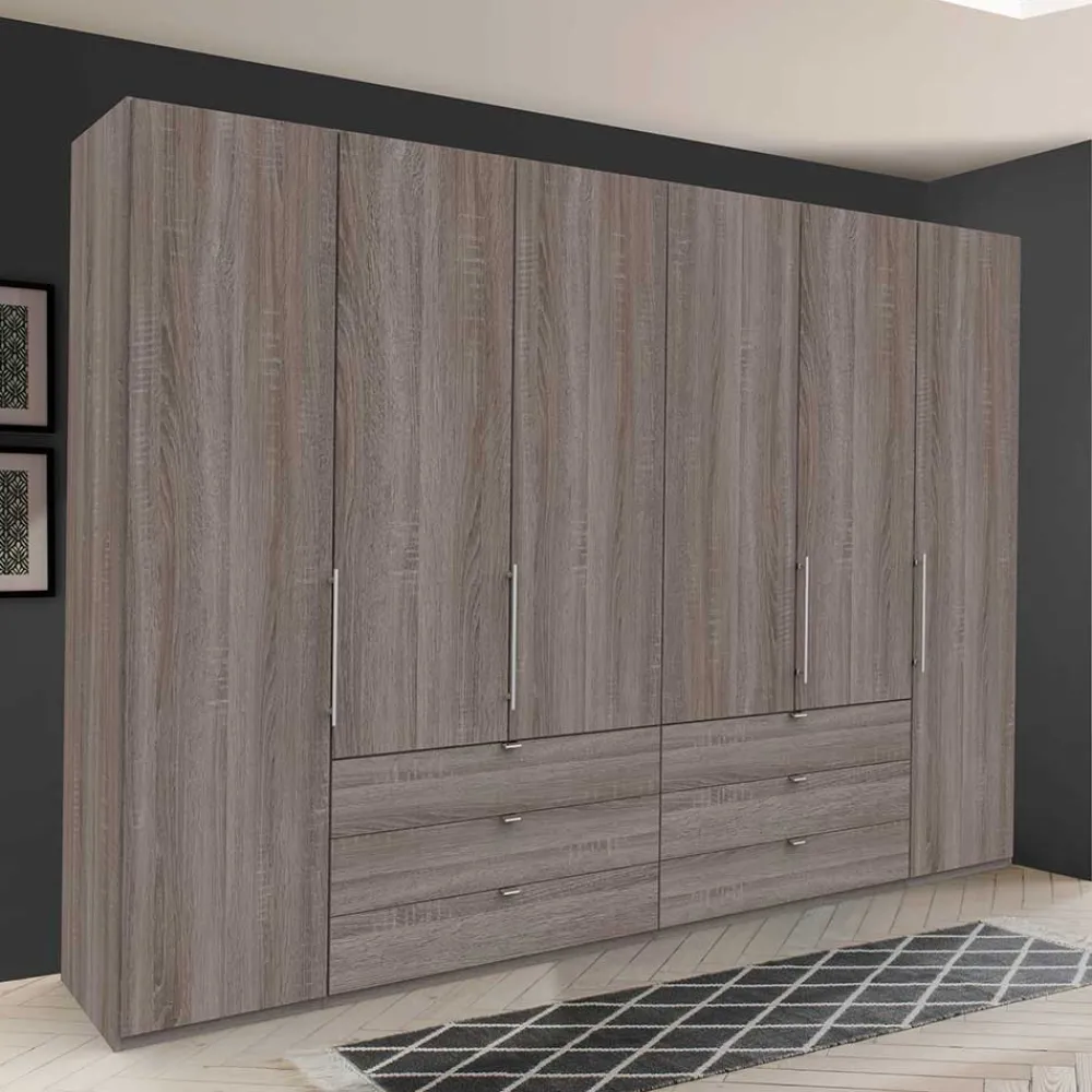Wohnen Kleiderschränke<3m Kombi-Kleiderschrank mit 2 Falttüren & 2 Türen - Crenba