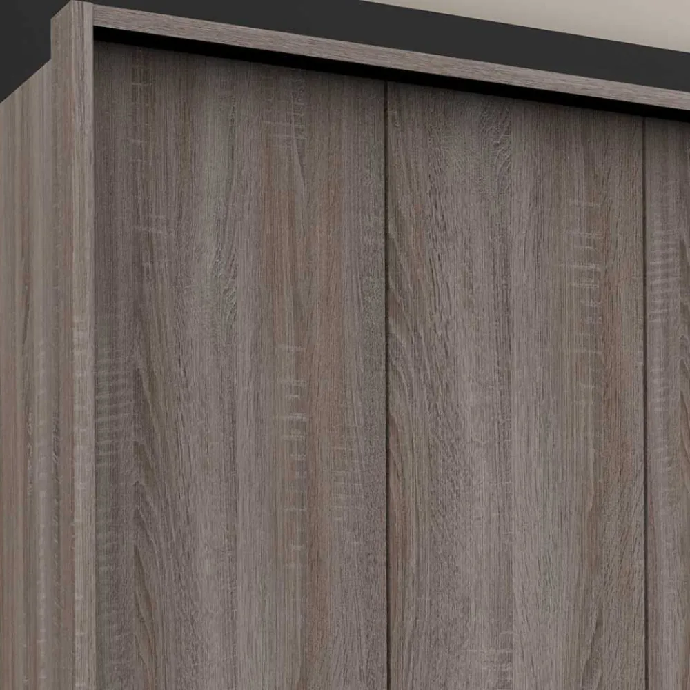 Wohnen Kleiderschränke<3m Kombi-Kleiderschrank mit 2 Falttüren & 2 Türen - Crenba