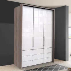 Wohnen Kleiderschränke|Schränke<1,5m Schlafzimmerschrank mit sechs Schubladen - Empresian