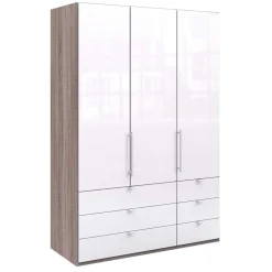 Wohnen Kleiderschränke|Schränke<1,5m Schlafzimmerschrank mit sechs Schubladen - Empresian