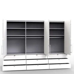 Wohnen Kleiderschränke|Schränke<3m Schlafzimmerschrank mit neun Schubladen - Rativian