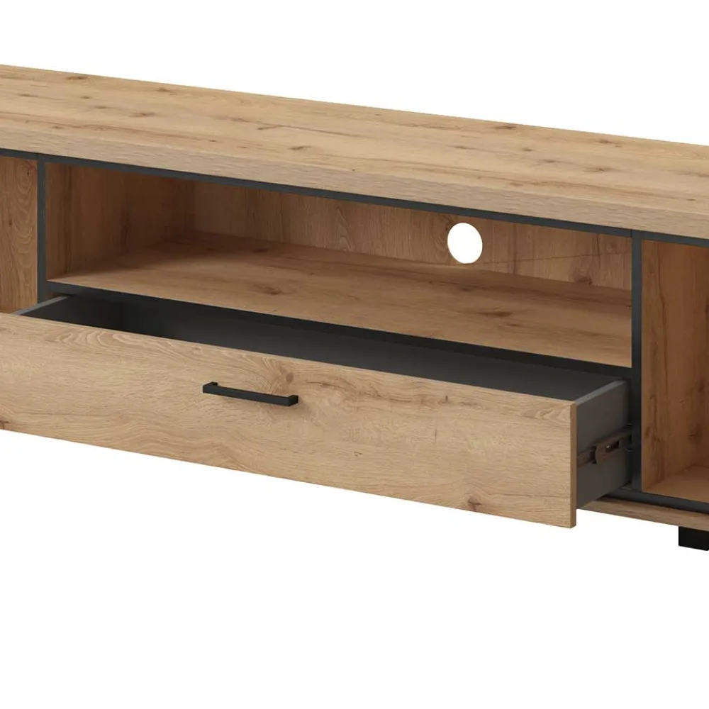 Wohnen Tv & Hifi-Möbel|Lowboards<2,1m TV Board mit Schublade & 2 Türen & Fach - Zavorra