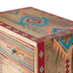 Wohnen Kommoden<Mangoholz Kommode mit Ethno Ornamenten - Linall