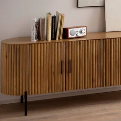 Wohnen Sideboards<Mangoholz Sideboard in Lamellenoptik - Dorian