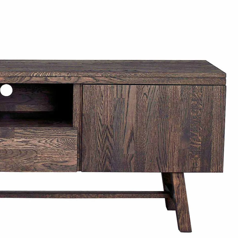 Wohnen Tv & Hifi-Möbel|Lowboards<Markantes Retro TV Board aus Eiche dunkel - Vedraza