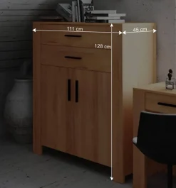 Wohnen Highboards<Massiv Highboard Mosniak aus Kernbuche geölt
