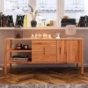 Wohnen Tv & Hifi-Möbel|Lowboards<Massive Kommode mit zwei offenen Fächern - Indrya