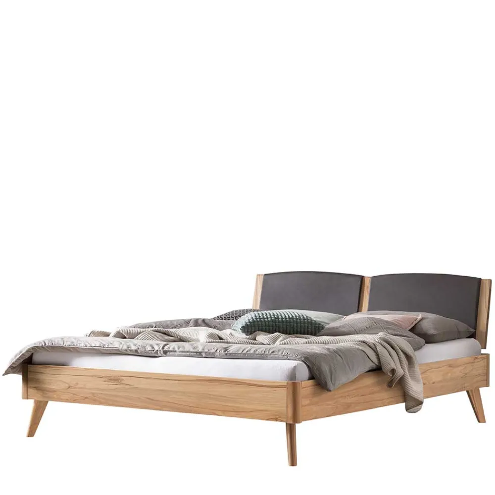 Wohnen Betten<Massives Bettgestell aus Wildbuche 140x200 - Telgada