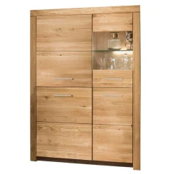 Wohnen Highboards|Vitrinen<Massives Highboard mit vier Türen - Loitons