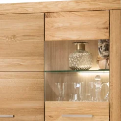 Wohnen Highboards|Vitrinen<Massives Highboard mit vier Türen - Loitons