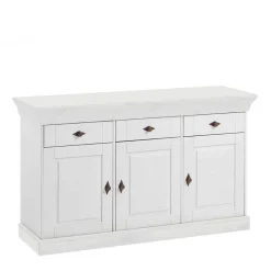 Wohnen Sideboards<Massives Kiefer Sideboard Satumare in Weiß