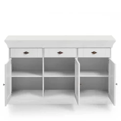 Wohnen Sideboards<Massives Kiefer Sideboard Satumare in Weiß