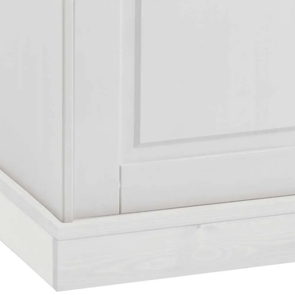 Wohnen Sideboards<Massives Kiefer Sideboard Satumare in Weiß
