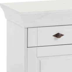 Wohnen Sideboards<Massives Kiefer Sideboard Satumare in Weiß